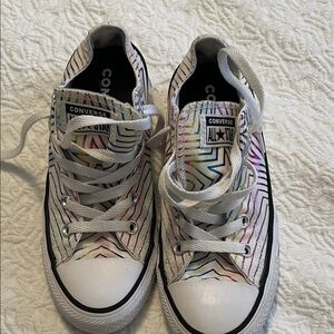 Converse Chuck Taylor Rainbow Star Striped Sneakers